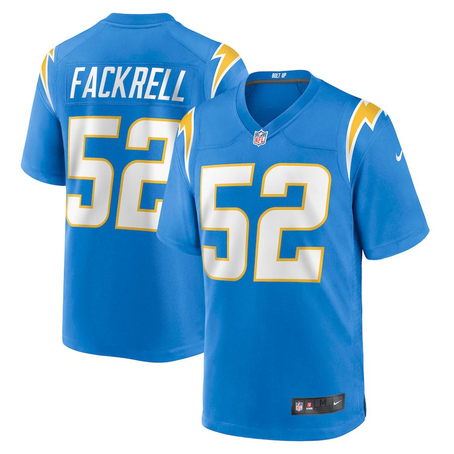 Men Los Angeles Chargers 52 Kyler Fackrell Nike Powder Blue Game NFL Jersey